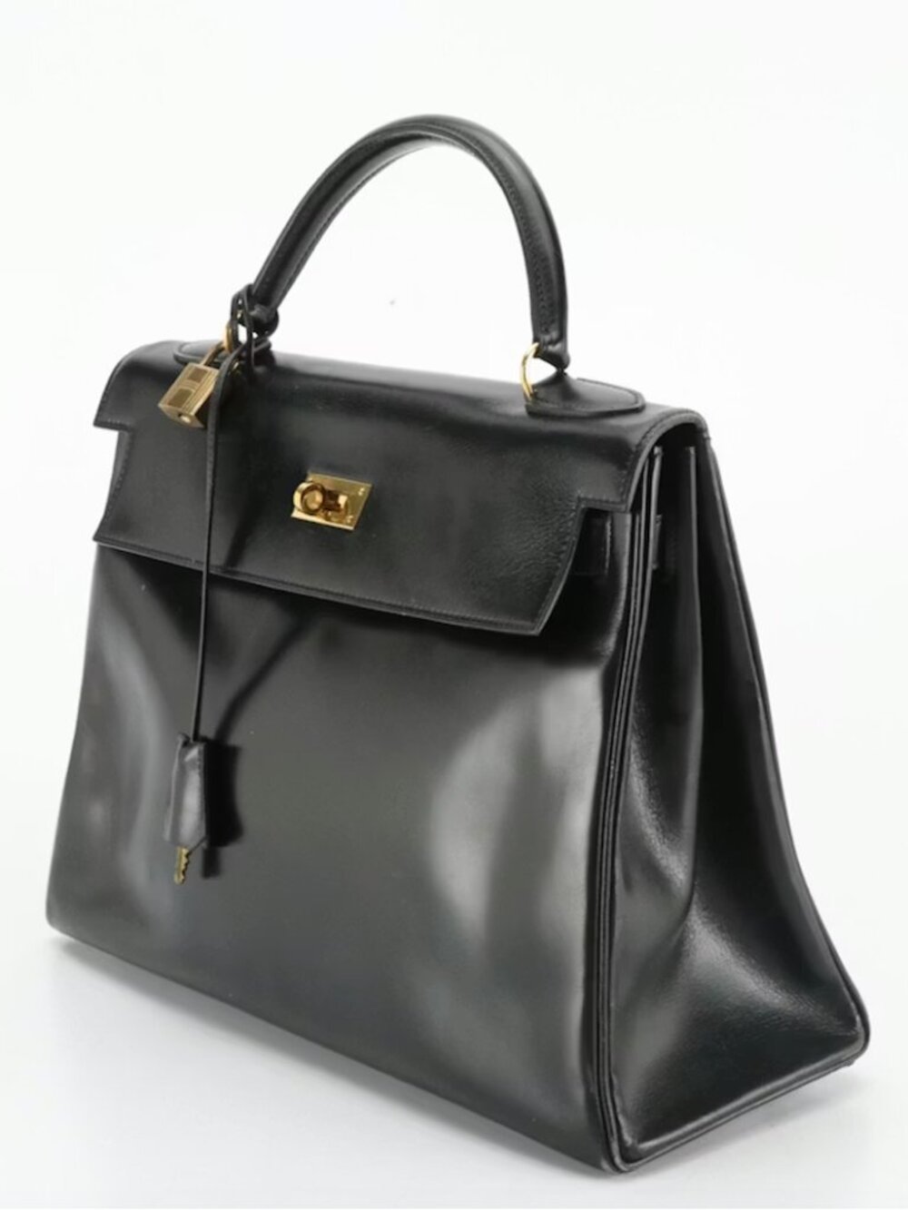 Hermès Vintage Black Kelly Retourne 32 Bag - Picture 3 of 16